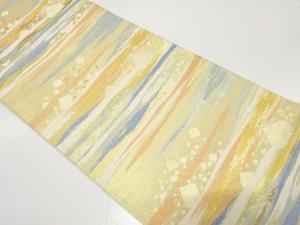 川島織物製　霞に箔散らし模様織り出し　袋帯